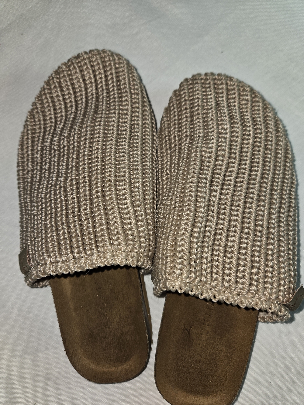 Danskin Neutral Beige Woven Slip-On Shoe - Picture 2 of 7